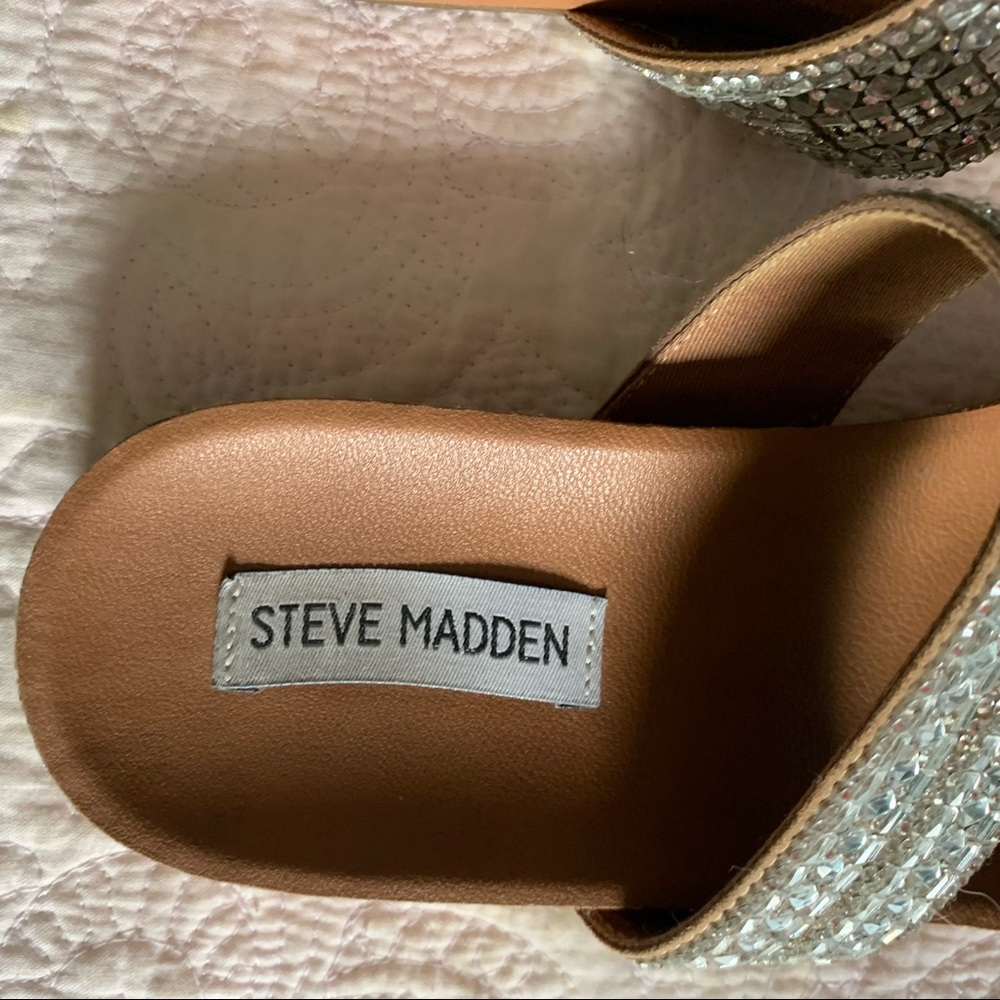 Steve Madden Rhinestone Sandals - Picture 4 of 5